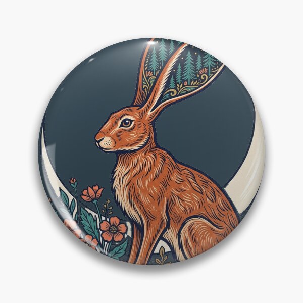 Item preview, A Hare Listening to the Moon designed and sold by ELmestka.