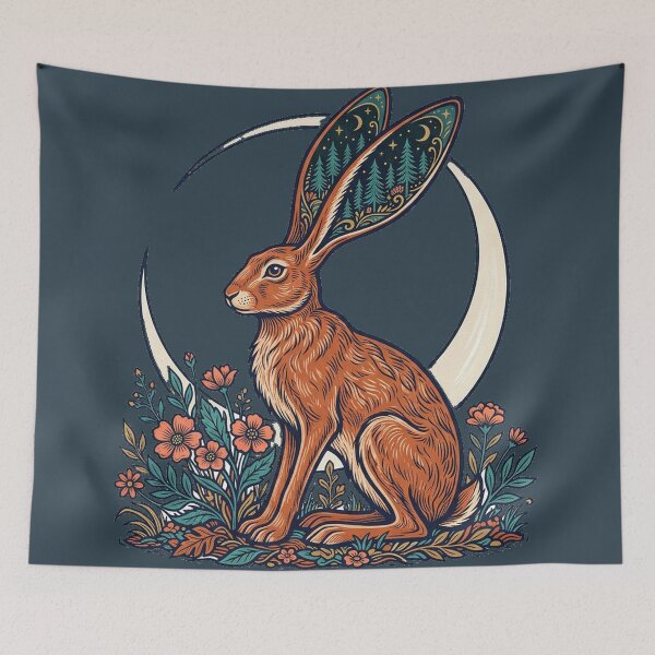 Item preview, A Hare Listening to the Moon designed and sold by ELmestka.