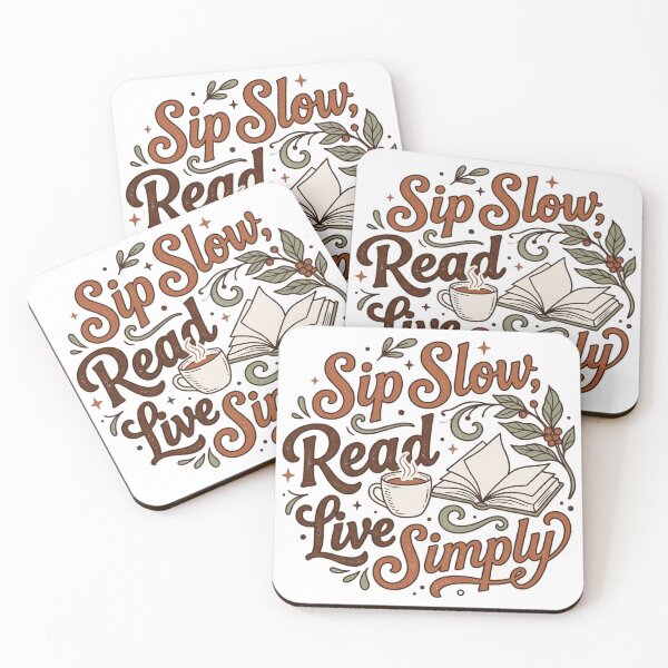 Item preview, Sip Slow Read Deep Live Simply Typography designed and sold by Coffread.