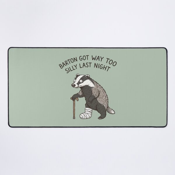 Item preview, Barton's Wild Night Funny Badger designed and sold by Amir Faysal.