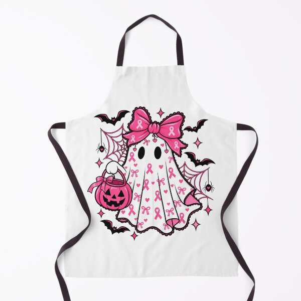 Item preview, Halloween Ghost with Pink Awareness Ribbons designed and sold by Gargamal.