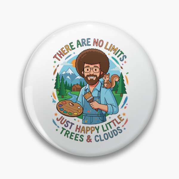 Item preview, Copia de Ilustración artística de Bob Ross sobre un paseo por el bosque y la naturaleza. designed and sold by Karamram Studio.