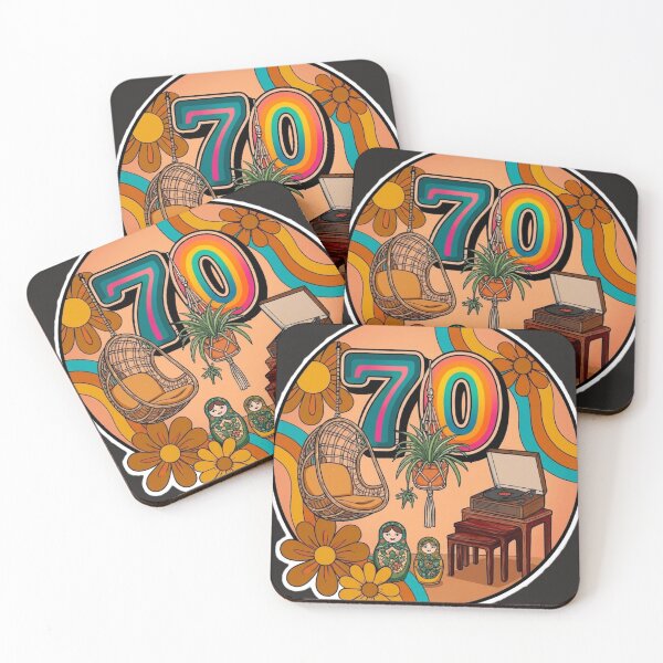 Item preview, 70s Retro Vibes: Vinyl, Macrame, Groovy Flowers & Vintage Aesthetic designed and sold by MR LOVICE.