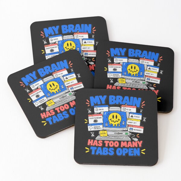 Item preview, My Brain Has Too Many Tabs Open Funny Tech Humor designed and sold by ValhallaHub.