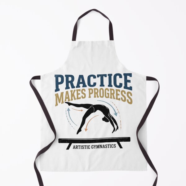 Item preview, Practice Makes Progress. artistic gymnastics designed and sold by FlipGymnastics.