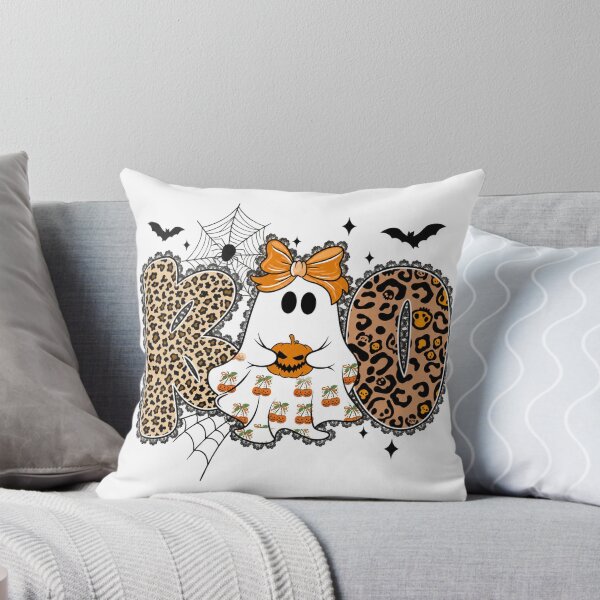 Item preview, Halloween Leopard Lettering with Ghost and Pumpkin designed and sold by Gargamal.