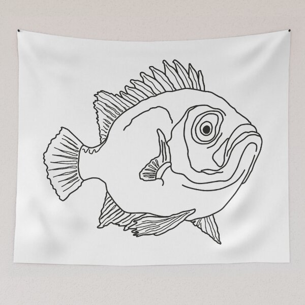 Item preview, Fish perch ocean sea water aquarium fishing designed and sold by Helen-Storm.