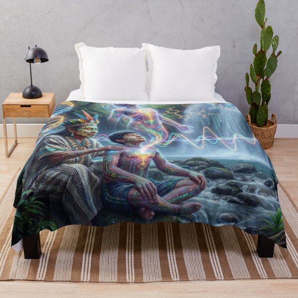 Item preview, The Shaman's Calling · Sacred Medicine and Spiritual Psychedelic Art designed and sold by RoninGangStudio.