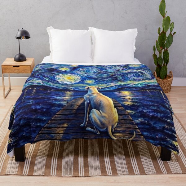 Item preview, Funny Sloughi Starry Night Painting Bridge Star Mom Dad Kids designed and sold by FurryHavenPH.