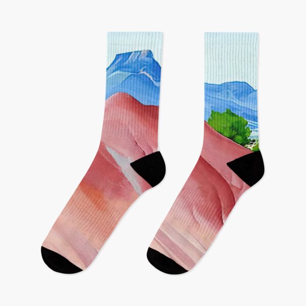 Item preview, Georgia O'keeffe Red Hills And Pedernal Vintage Landscape designed and sold by lanaverera.