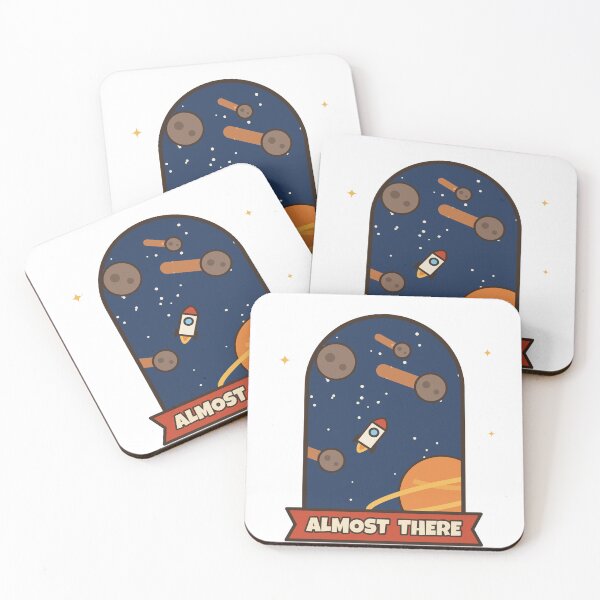 Item preview, Almost There Retro Rocket Space Meteors Funny designed and sold by Baptiste66.