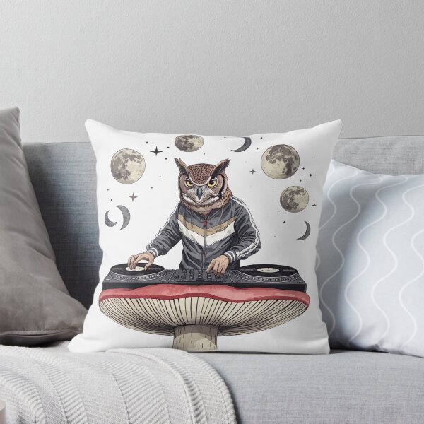 Item preview,  Moon Record Owl DJ designed and sold by catcurio.