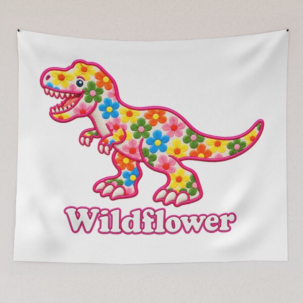 Item preview, Wildflower Dino designed and sold by Pyrenees Line Lab.