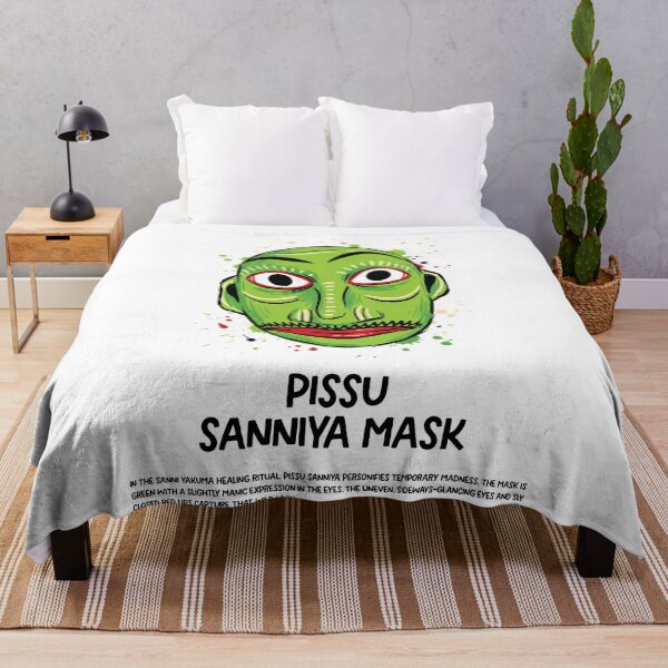 Item preview, Pissu Sanniya Green Sri Lankan Sanni Mask Art designed and sold by Merch by Das Design Studio.
