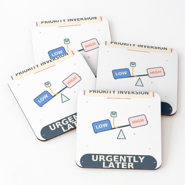 Item preview, Priority Inversion Urgently Later - Funny Programming Humor designed and sold by Ink and Wink.
