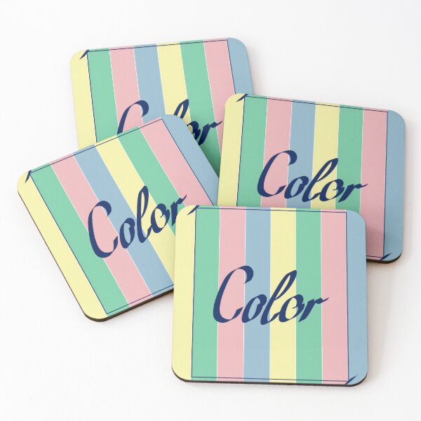 Item preview, Pastel Stripe Color Typography Modern Art designed and sold by Vivid Illusions.