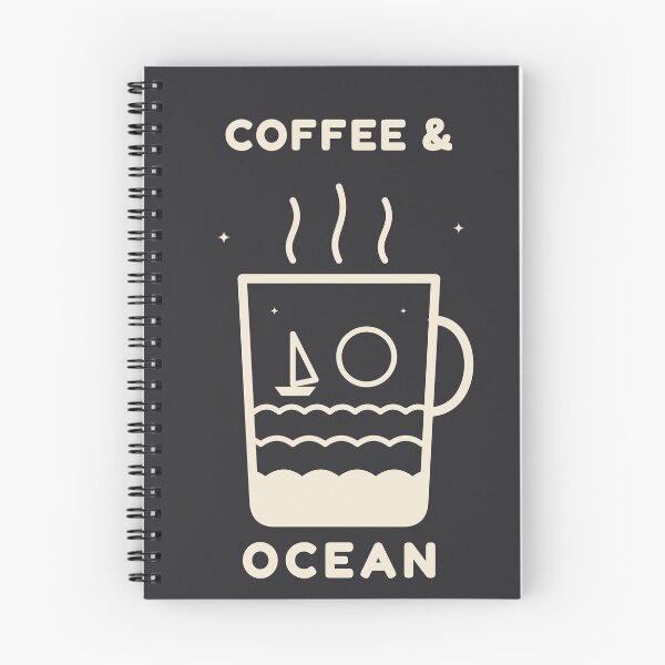 Item preview, Coffee And Ocean Beach Waves Sailboat Minimalist designed and sold by Baptiste66.