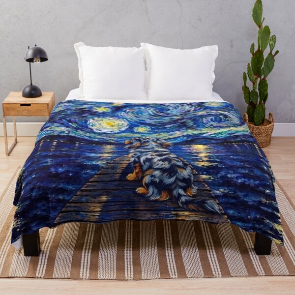 Item preview, Funny Tri Merle Dachshund Starry Night Painting Bridge Star Mom Dad Kids designed and sold by FurryHavenPH.