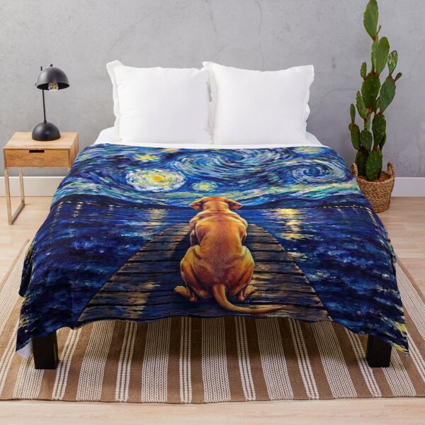 Item preview, Funny Vizsla Starry Night Painting Bridge Star Mom Dad Kids designed and sold by FurryHavenPH.