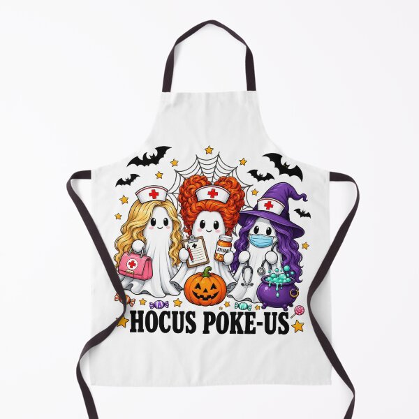 Item preview, Halloween Nurse Ghost Trio with Witch Hat designed and sold by GenioFin.