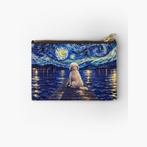 Item preview, Funny Whoodle Starry Night Painting Bridge Star Mom Dad Kids designed and sold by FurryHavenPH.