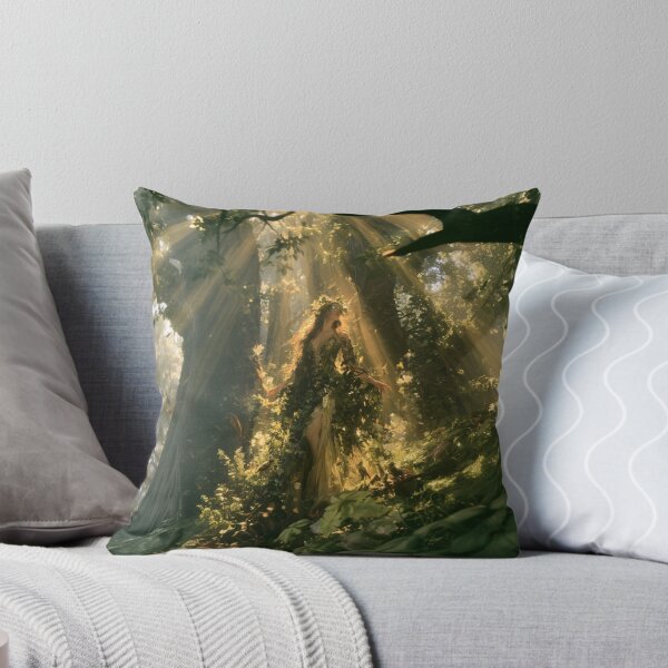 Item preview, A beautiful Dryad emerging gracefully from the trunk of an ancient oak tree within an enchanted forest bursting with life, Fantasy & Mythological Creatures designed and sold by CDC40.