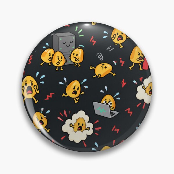 Item preview, Kernel Panic Funny Linux Pattern | Popcorn Kernels Panicking, Fainting and Popping Under Pressure designed and sold by DebugLab.