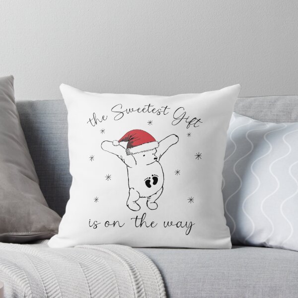 Item preview, Sweetest Gift On The Way Bear Pregnant Christmas Baby Announcement designed and sold by ImeldaSparks.
