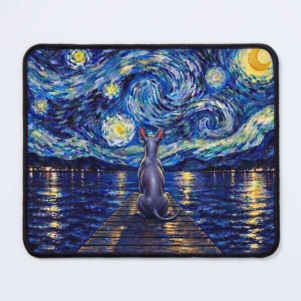 Item preview, Funny Xoloitzcuintli Xolo Starry Night Painting Bridge Star Mom Dad Kids designed and sold by FurryHavenPH.