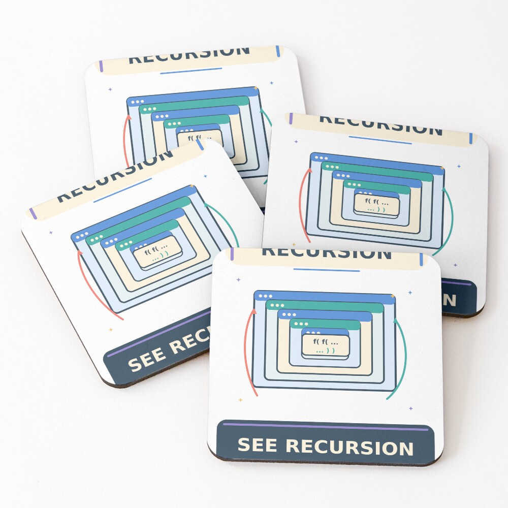 Item preview, Coasters (Set of 4) designed and sold by Ink and Wink.