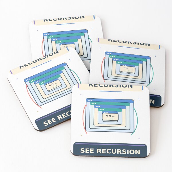 Item preview, Recursion See Recursion - Funny Recursive Programming Humor designed and sold by Ink and Wink.