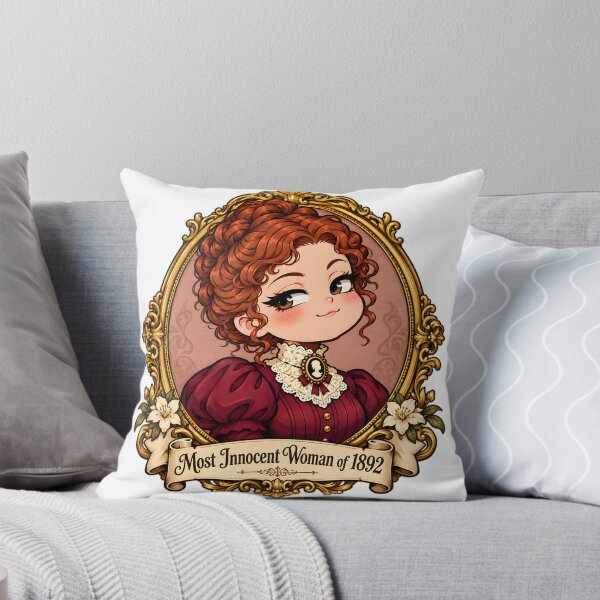Item preview, Most Innocent Woman of 1892 - Chibi Lizzie Borden Victorian Portrait designed and sold by naatala.