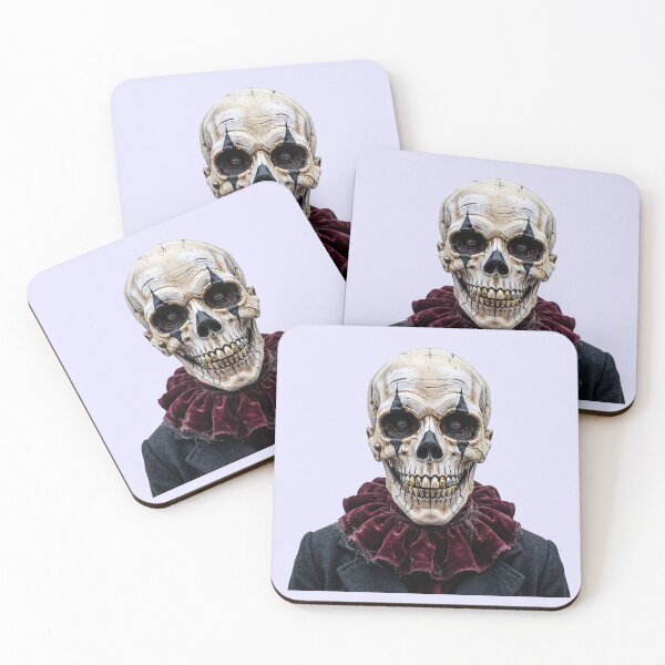 Item preview, Scary Skeleton Clown – Creepy Gothic Horror Jester designed and sold by SweetLilith.
