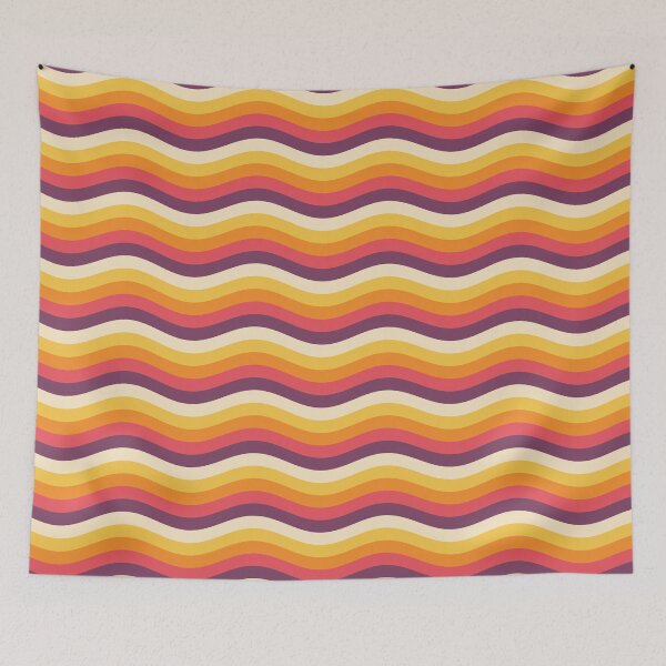 Item preview, Groovy 70s wavy stripes designed and sold by NZfun.