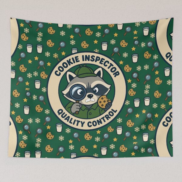 Item preview, Cookie Inspector Quality Control Funny Raccoon Christmas Baking Gift designed and sold by mo-carnival.