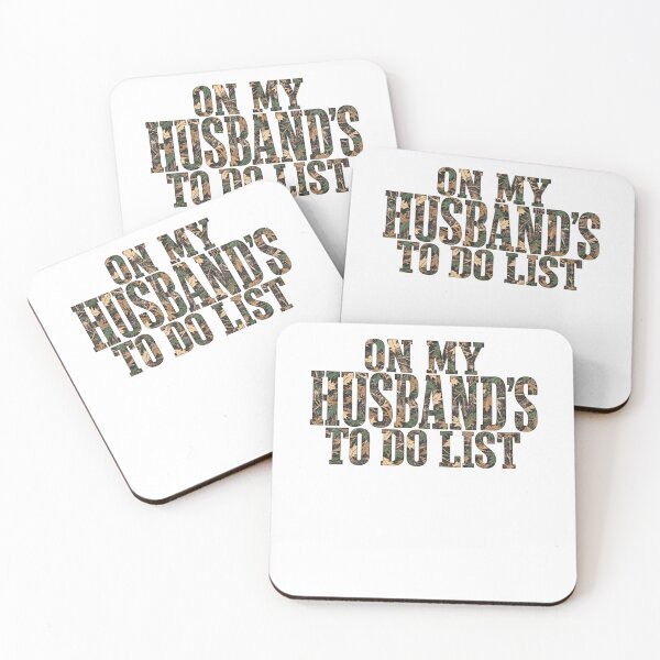 Item preview, On My Husband's To Do List Camouflage Funny Wife Marriage designed and sold by ImeldaSparks.