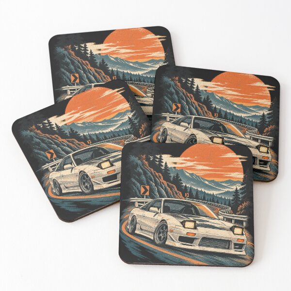 Item preview, Rising Sun Touge Vintage JDM Poster designed and sold by THAT-ONE-TEE.