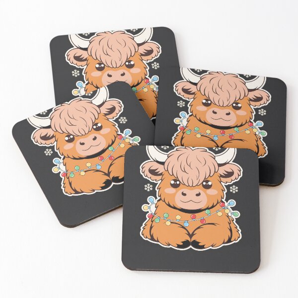 Item preview, Cute Highland Cow Christmas Lights Heifer Lover Holiday Xmas designed and sold by SickDesign.