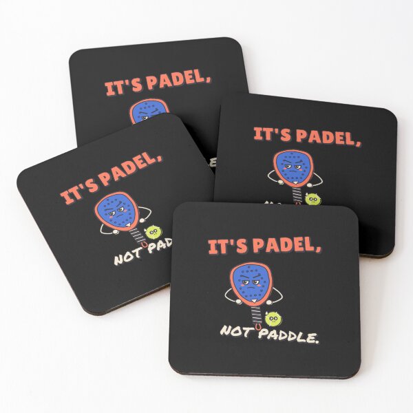 Item preview, It's Padel, Not Paddle - Funny Padel Racket - Black Background designed and sold by SailWolf--.