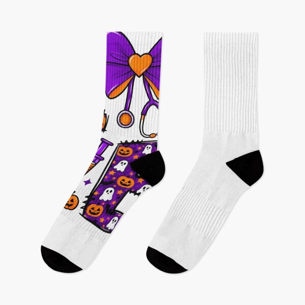 Item preview, Halloween Nurse Love Lettering with Purple Bow designed and sold by HenikaPonko.