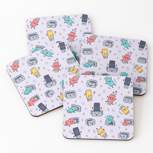 Item preview, USB Port Funny Pattern | Cute USB Sticks Flipping Three Times Before They Finally Fit designed and sold by DebugLab.