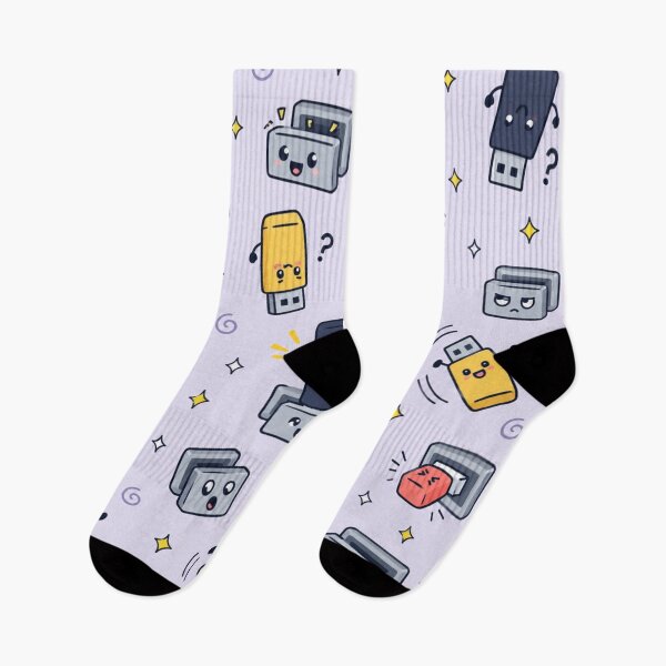 Item preview, USB Port Funny Pattern | Cute USB Sticks Flipping Three Times Before They Finally Fit designed and sold by DebugLab.