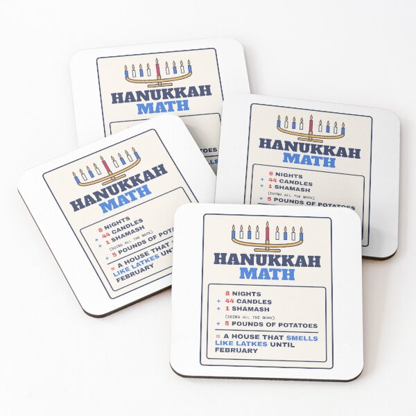 Item preview, Hanukkah Math Funny Latkes Menorah designed and sold by Inside Joke Studio.