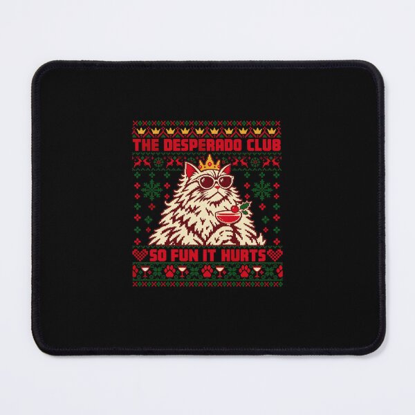 Item preview, The Desperado Club Christmas Cat So Fun It Hurts designed and sold by clarabersetart.