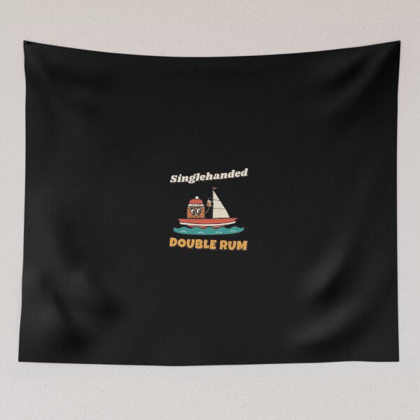 Item preview, Singlehanded Double Rum Sailing Barrel - Black Background designed and sold by SailWolf--.