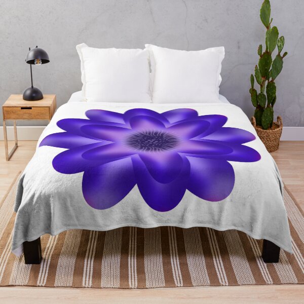 Item preview, Deep Purple Floral Botanical Art Print — Violet Anemone Layered Petal Illustration designed and sold by HopeAndHustle.