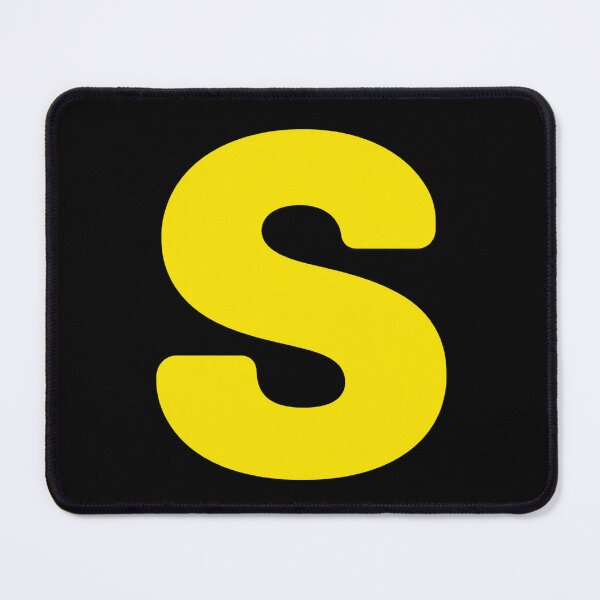 Item preview, Bold Yellow S Symbol designed and sold by ROUX-ART.