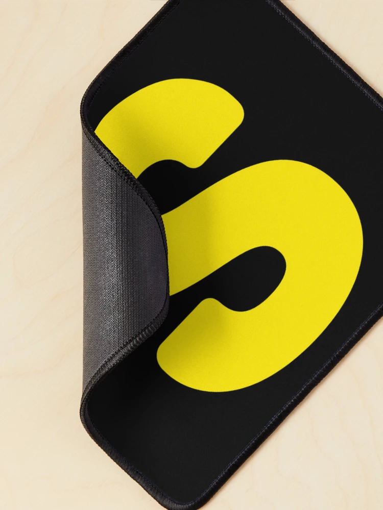 Thumbnail 2 of 5, Mouse Pad, Bold Yellow S Symbol designed and sold by ROUX-ART.