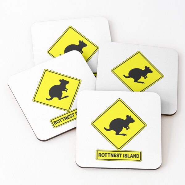 Item preview, Rottnest Island Quokka Crossing Road Sign – Western Australia designed and sold by NewNomads.