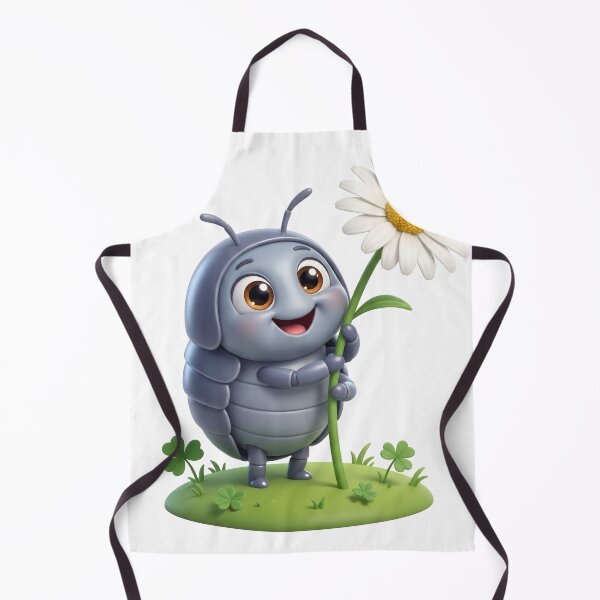 Item preview, Cute Roly Poly Hugging a Daisy designed and sold by Thanat Studio.